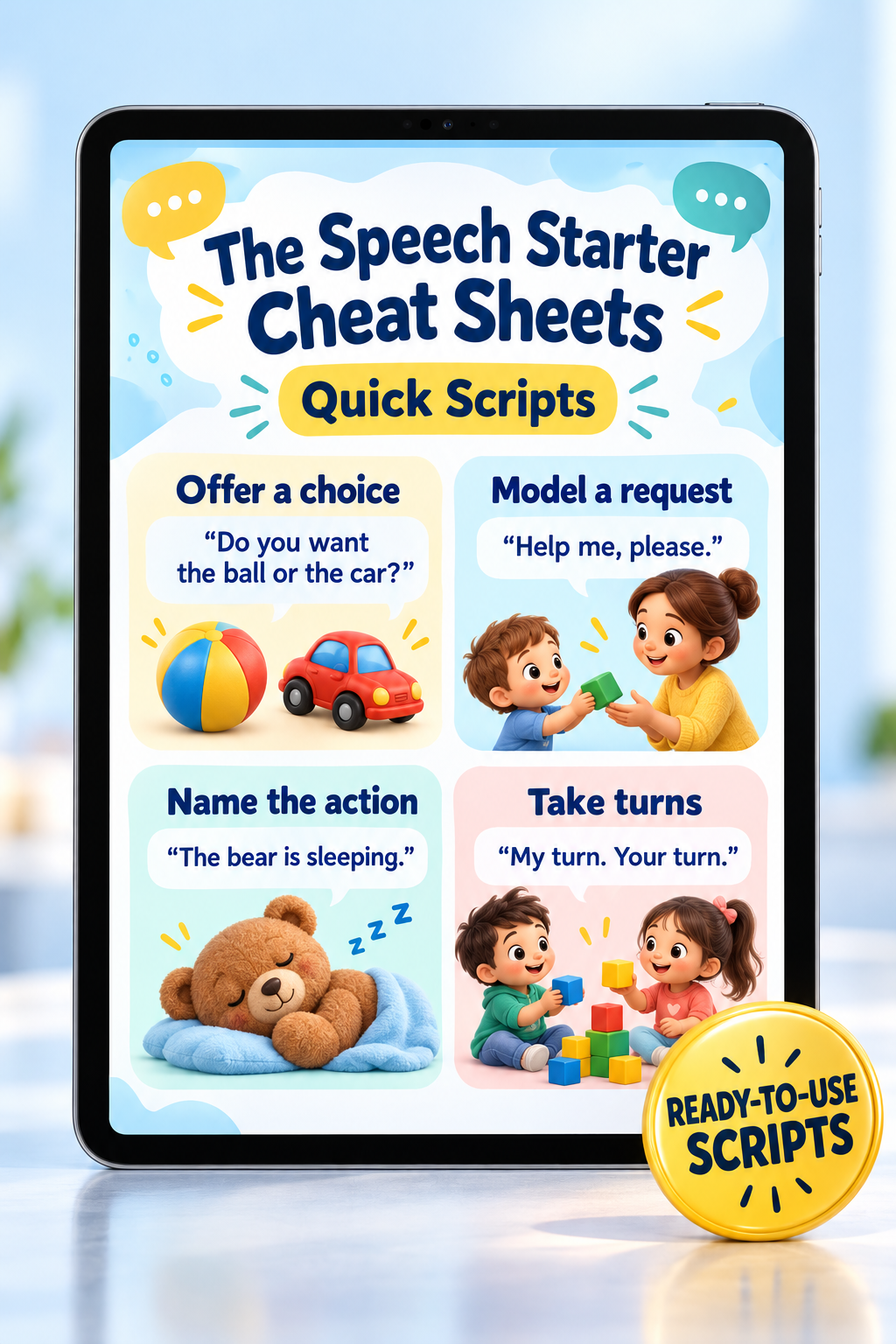 The Speech Starter Cheat Sheets